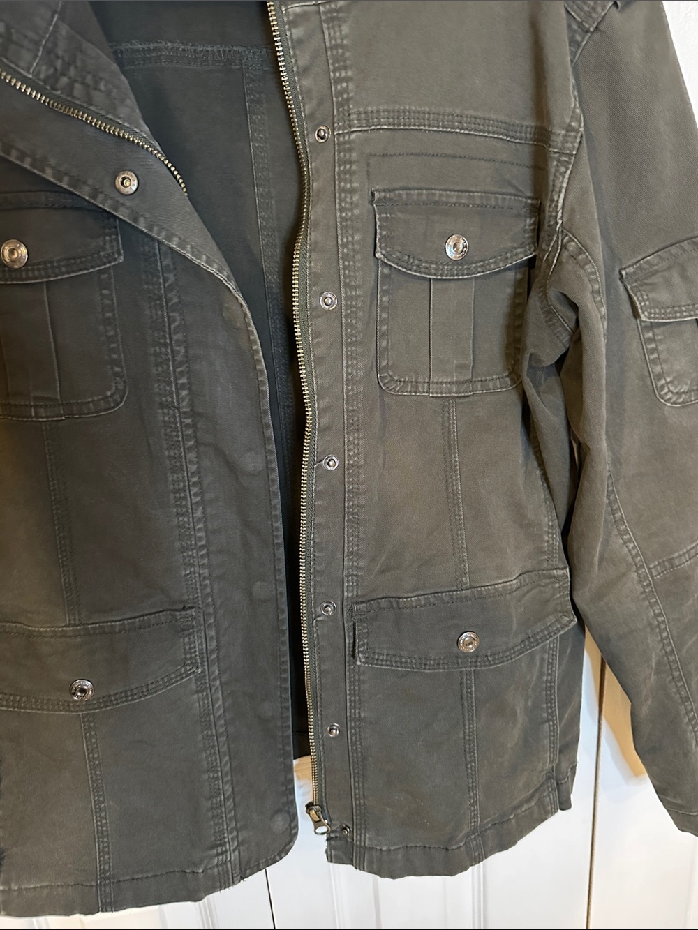 kensie Olive Green Utility Jacket | XL - Picture 9 of 15